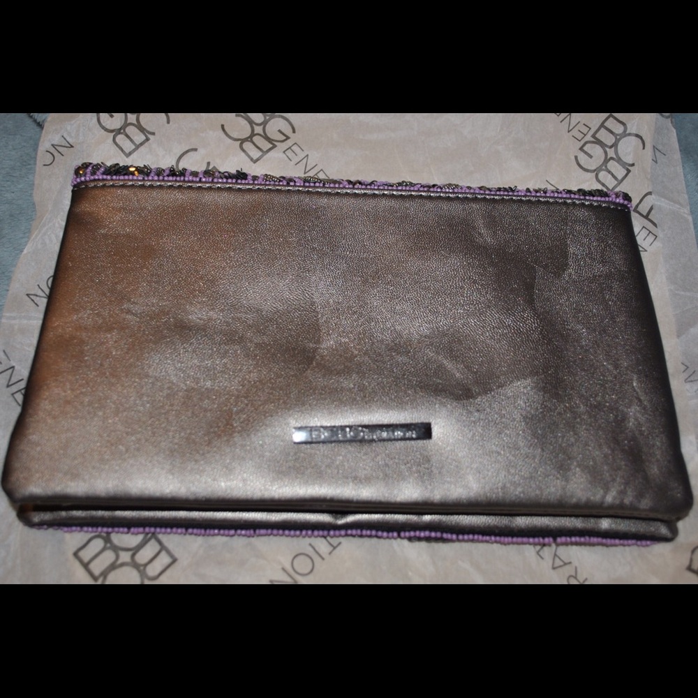 Bcbgeneration Sequin Deco Beaded Clutch - image 6